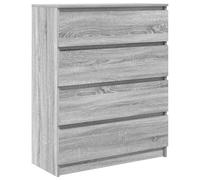 vidaXL Sideboard Grey Sonoma 80x35x99 cm Engineered Wood storage cabinet