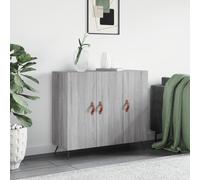 vidaXL Sideboard Grey Sonoma 90x34x80 cm Engineered Wood NEW