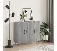 Vidaxl Sideboard Grey Sonoma 90X34X80 Cm Engineered Wood