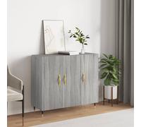 vidaXL Sideboard Grey Sonoma 90x34x80 cm Engineered Wood