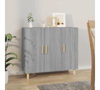 vidaXL Sideboard Grey Sonoma 90x34x80 cm Engineered Wood