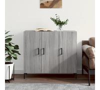 3 Door Sideboard Storage Cupboard Buffet Cabinet with Shelf Living Room TV Stand