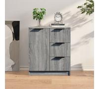 Vidaxl Sideboard Grey Sonoma Engineered Wood, Grey