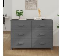 (dark grey) vidaXL Sideboard Solid Wood Pine Storage Side Cabinet Furniture Multi Colours