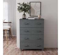 vidaXL Sideboard HAMAR Dark Grey 79x40x103.5 cm Solid Wood Pine