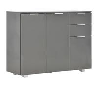 Vidaxl Sideboard High Gloss Grey 107X35X80.5 Cm