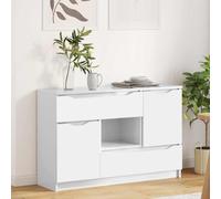 vidaXL Sideboard High Gloss White 100 x 30 x 65.6 Engineered Wood
