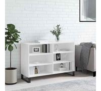 vidaXL Sideboard High Gloss White 103.5x35x70 cm Engineered Wood 03 UK HOT