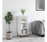 vidaXL Sideboard High Gloss White 34.5x32.5x90 cm Engineered Wood 02 UK HOT