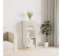 vidaXL Sideboard High Gloss White 34.5x32.5x90 cm Engineered Wood 06 UK HOT