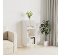 vidaXL Sideboard High Gloss White 34.5X32.5X90 Cm Engineered Wood, White