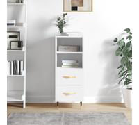 vidaXL Sideboard Storage Cabinet Cupboard High Gloss White Engineered Wood