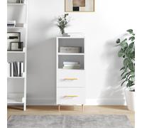(high gloss white) vidaXL Sideboard Storage Cabinet Side Cabinet Concrete Grey Engineered Wood