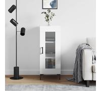 vidaXL Sideboard High Gloss White 34.5x34x90 cm Engineered Wood