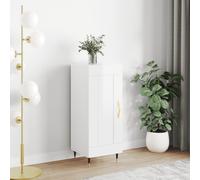 (high gloss white) vidaXL Sideboard Cabinet Storage Cabinet Cupboard Smoked Oak Engineered Wood