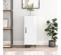 vidaXL Sideboard High Gloss White 34.5x34x90 cm Engineered Wood