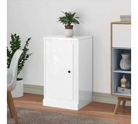 vidaXL Sideboard High Gloss White 37.5x35.5x67.5 cm Engineered Wood UK