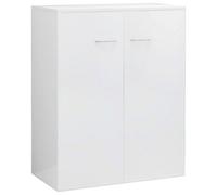 Sideboard High Gloss White 60x30x75 cm Chipboard