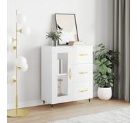 vidaXL Sideboard High Gloss White 69.5x34x90 cm Engineered Wood