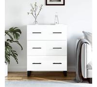 Vidaxl Sideboard High Gloss White 69.5X34X90 Cm Engineered Wood