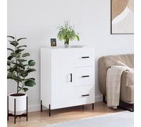 vidaXL Sideboard High Gloss White 69.5x34x90 cm Engineered Wood