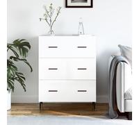 vidaXL Sideboard High Gloss White 69.5x34x90 cm Engineered Wood