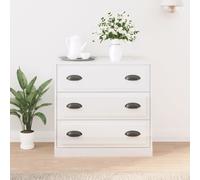 vidaXL Sideboard High Gloss White 70x35.5x67.5 cm Engineered Wood NEW