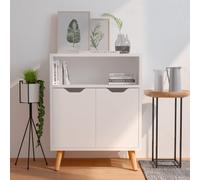 Vidaxl Sideboard High Gloss White 60X30X72 Cm Engineered Wood
