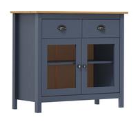 Sideboard Hill Grey 90x40x80 cm Solid Pine Wood