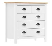 Vidaxl Sideboard Hill White 79X40X80 Cm Solid Pine Wood