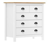 Vidaxl Sideboard Hill White 79X40X80 Cm Solid Pine Wood