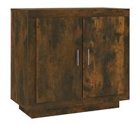 vidaXL Sideboard Home Indoor Living Room Buffet Storage Side Console Cabinet Cupboard Sideboard Furniture Smoked Oak Engineered Wood