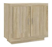 vidaXL Sideboard Home Indoor Living Room Buffet Storage Side Console Cabinet Cupboard Sideboard Furniture Sonoma Oak Engineered Wood