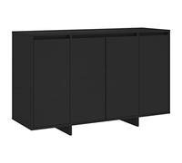 vidaXL Sideboard Home Indoor Living Room Storage Buffet Standing Cupboard Side Cabinet Sideboard Furniture Black 120x41 cm Chipboard