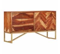 vidaXL Sideboard Honey Brown 160 x 30 x 80 cm Solid Acacia Wood, Modern Sideboar