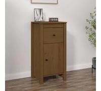 vidaXL Sideboard Honey Brown 40x35x80 cm Solid Wood Pine UK