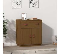 vidaXL Sideboard Honey Brown 65.5x40x75 cm Solid Wood Pine NEW