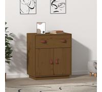vidaXL Sideboard Honey Brown 65.5x40x75 cm Solid Wood Pine