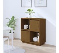 vidaXL Sideboard Honey Brown 74x35x80 cm Solid Wood Pine