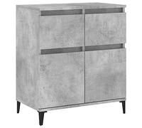 (concrete grey) vidaXL Sideboard Storage Cabinet Cupboard Highboard for Home Engineered Wood