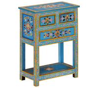 vidaXL Sideboard Turquoise 55x30x76 cm Solid Wood Mango