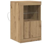 vidaXL Sideboard LED Lights in Oak Artisan 41 x 37 x 67 cm