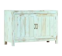 vidaXL Sideboard Light Blue 110x35x70 cm Solid Mango Wood