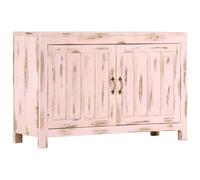 Vidaxl Sideboard Light Pink 110X35X70 Cm Solid Mango Wood
