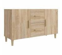 vidaXL Sideboard Living Room Furniture Cupboard Storage Cabinet Highboard Home Organiser Console Telephone Cabinet Sonoma Oak Engineered Wood