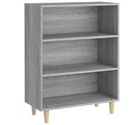 vidaXL Sideboard Living Room Furniture Highboard Side Storage Console Cabinet Home Organiser Cupboard Storage Chest Grey Sonoma Engineered Wood