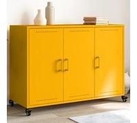 vidaXL Sideboard Mustard Yellow 100.5x39x72 cm Steel