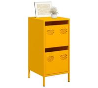 Vidaxl Sideboard Mustard Yellow 35X39X73.5 Cm Cold-Rolled Steel