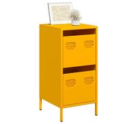 vidaXL Sideboard Mustard Yellow 35x39x73.5 cm Cold-rolled Steel