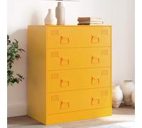 vidaXL Sideboard Mustard Yellow 67x39x83 cm Steel